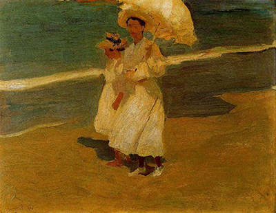 On the Beach Joaquin Sorolla